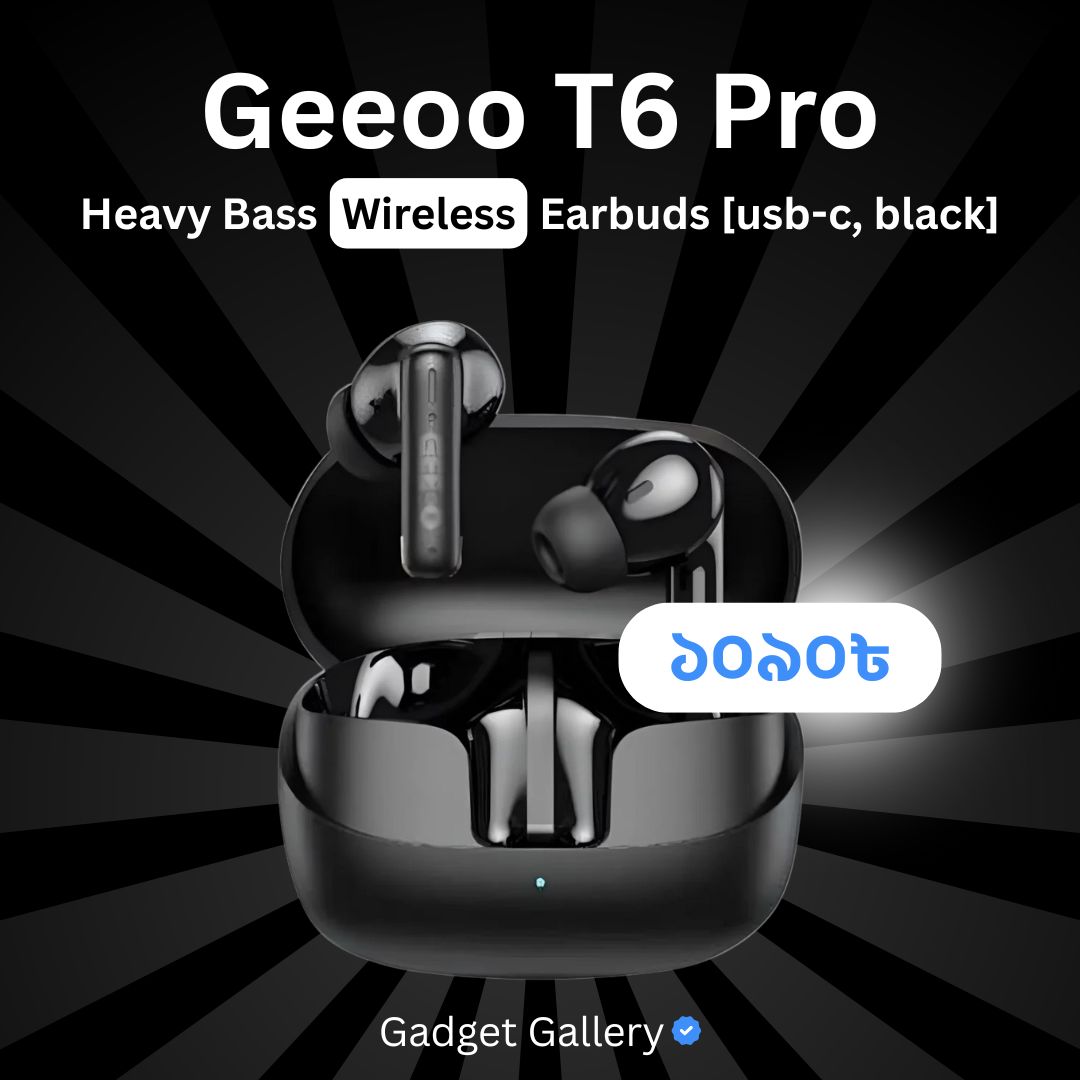 Geeoo T6 Pro High Bass Earbuds Usb C