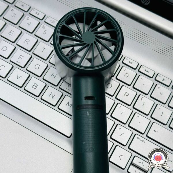 Xiaomi AISOLOVE F01 Handheld Turbo Fan (2000mAh Battery) – Green Color - Image 2