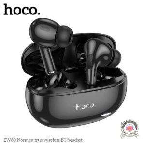 Hoco EW60 Plus Norman True Wireless ANC BT Headset – Black Color