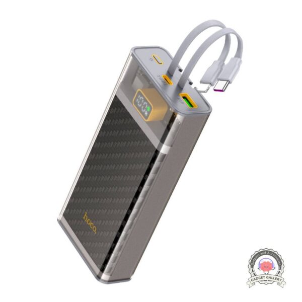 Hoco J104A 22.5W 20000mAh Fast Charging Power Bank with Built-in Cable