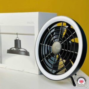 JISULIFE FA17 Rechargeable Fan with LED Ceiling Fan