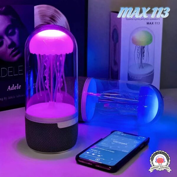 MAX 113 Creative Bluetooth Jellyfish Speaker with Colorful Octopus Lights