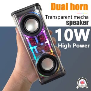 A88 10W Transparent Dual Bluetooth Speaker