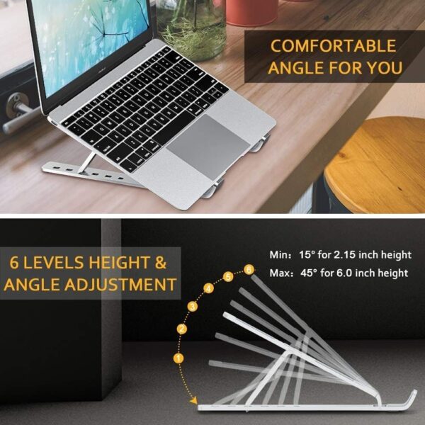 Notebook Stand Foldable Laptop Stand Metal - Image 2