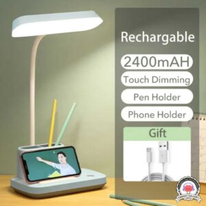 YAGE YG-T031C Rechargeable Touch Dimming Desk Lamp – Pen & Phone Holder