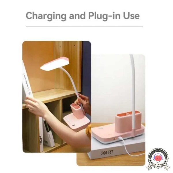 YAGE YG-T031C Rechargeable Touch Dimming Desk Lamp – Pen & Phone Holder - Image 2