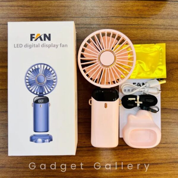 Fairy Wand Portable Hand Fan – LED Display, 5000mAh, Aroma Diffuser | New Arrival