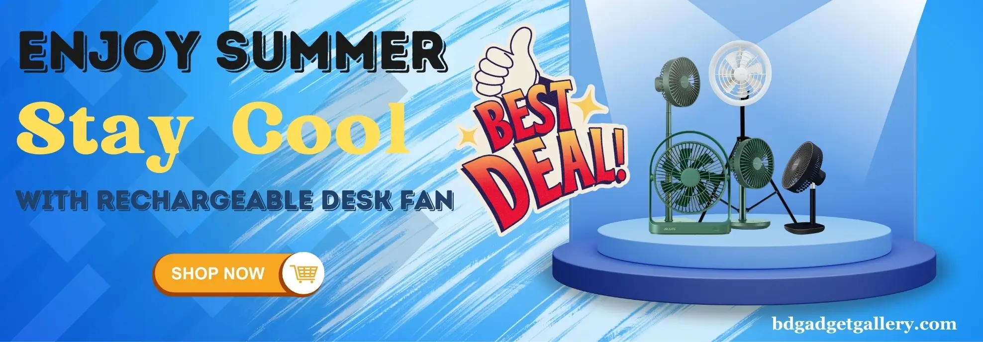 Grab a cashback on summer sale desk fans!